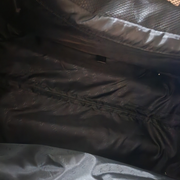 GUESS Monogram Black and White Travel Bag - Picture 7 of 8